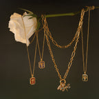 Birth Flower Charm Necklace