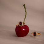 Pave Garnet Ring