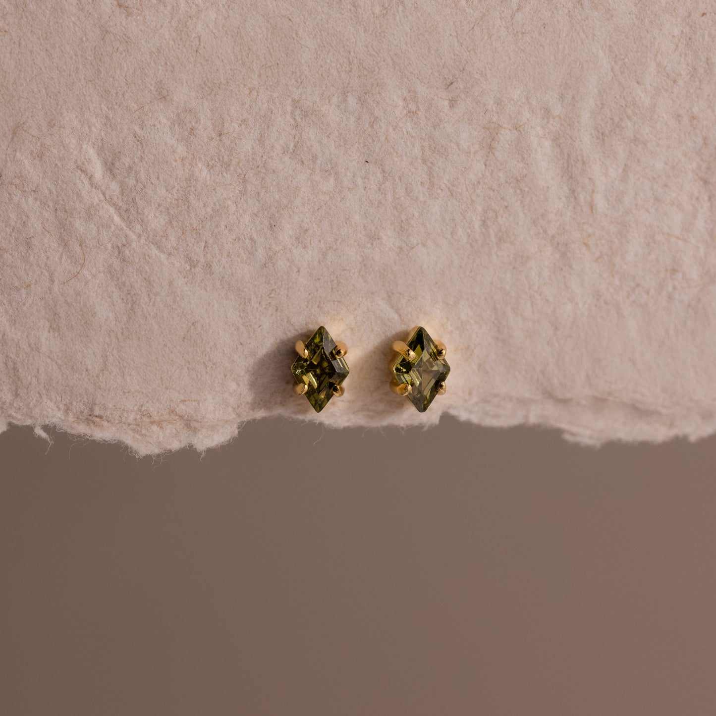 Rhombus Birthstone Flatback Studs
