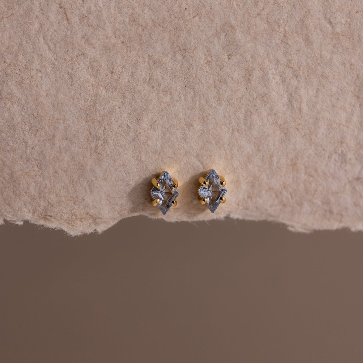 Rhombus Birthstone Flatback Studs
