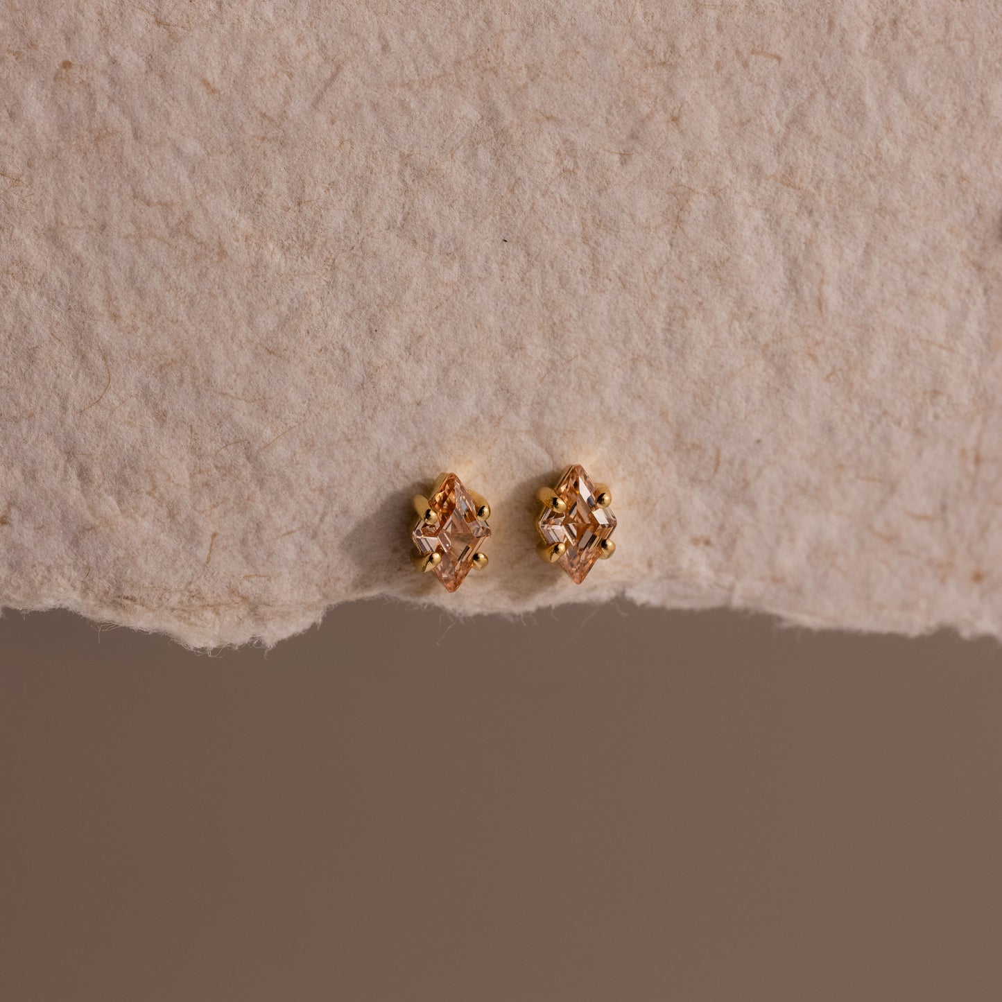 Rhombus Birthstone Flatback Studs