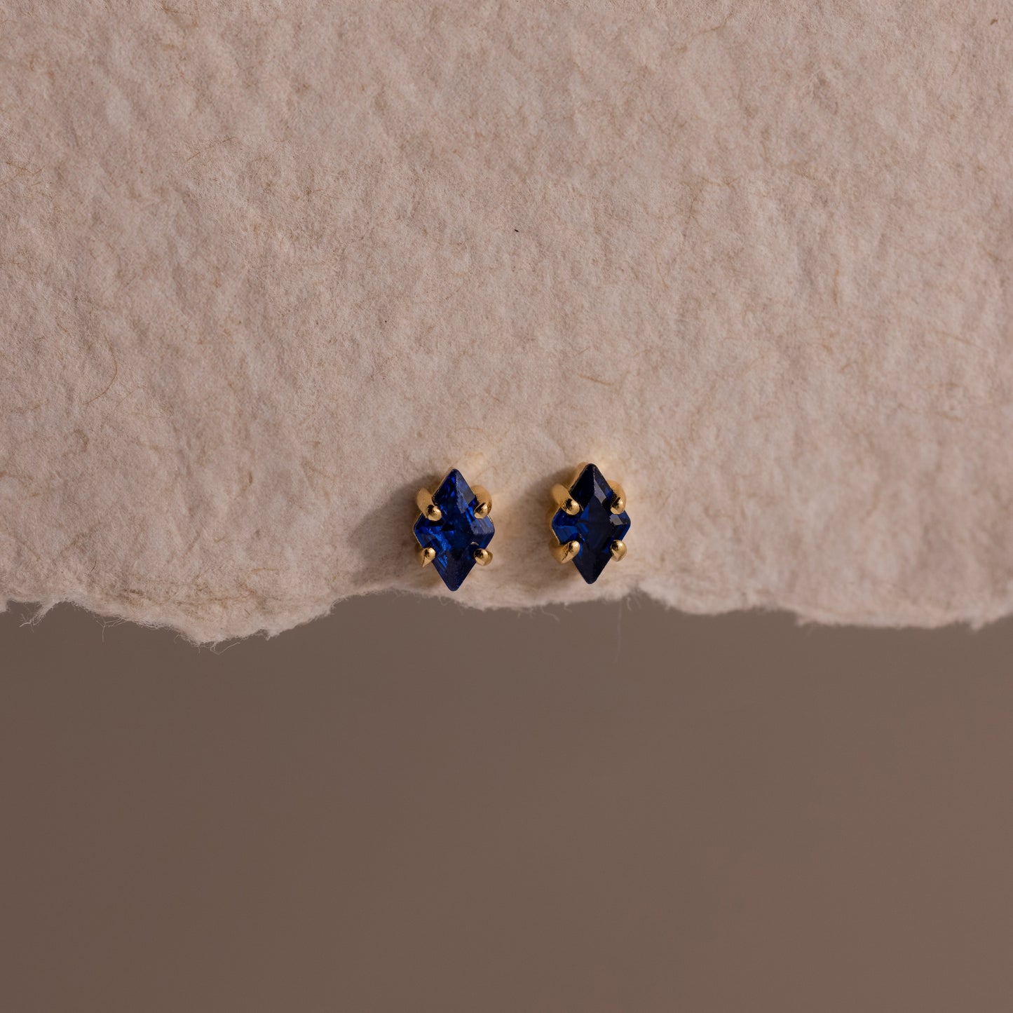 Rhombus Birthstone Flatback Studs