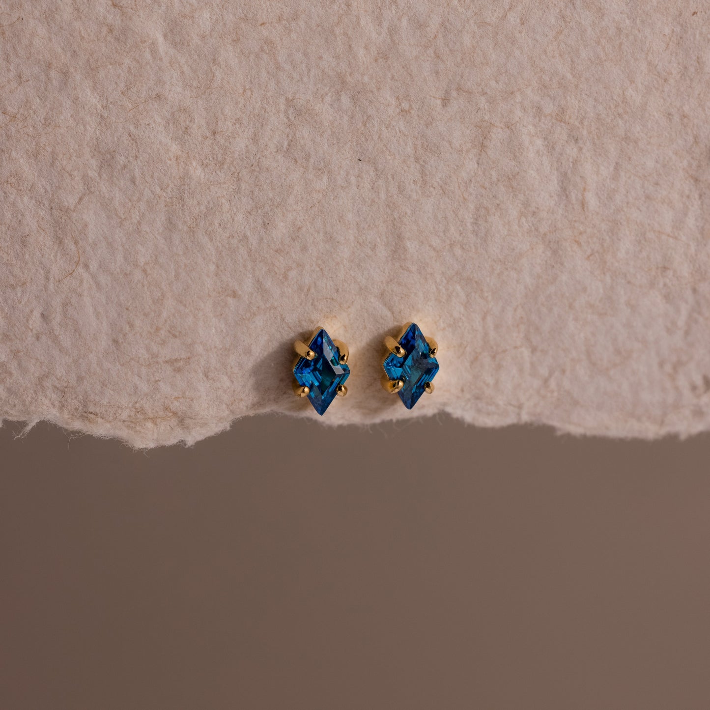 Rhombus Birthstone Flatback Studs
