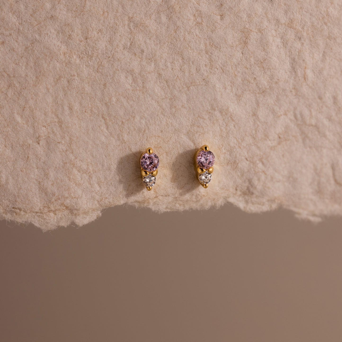 Tiny Duo Birthstone Flatback Studs