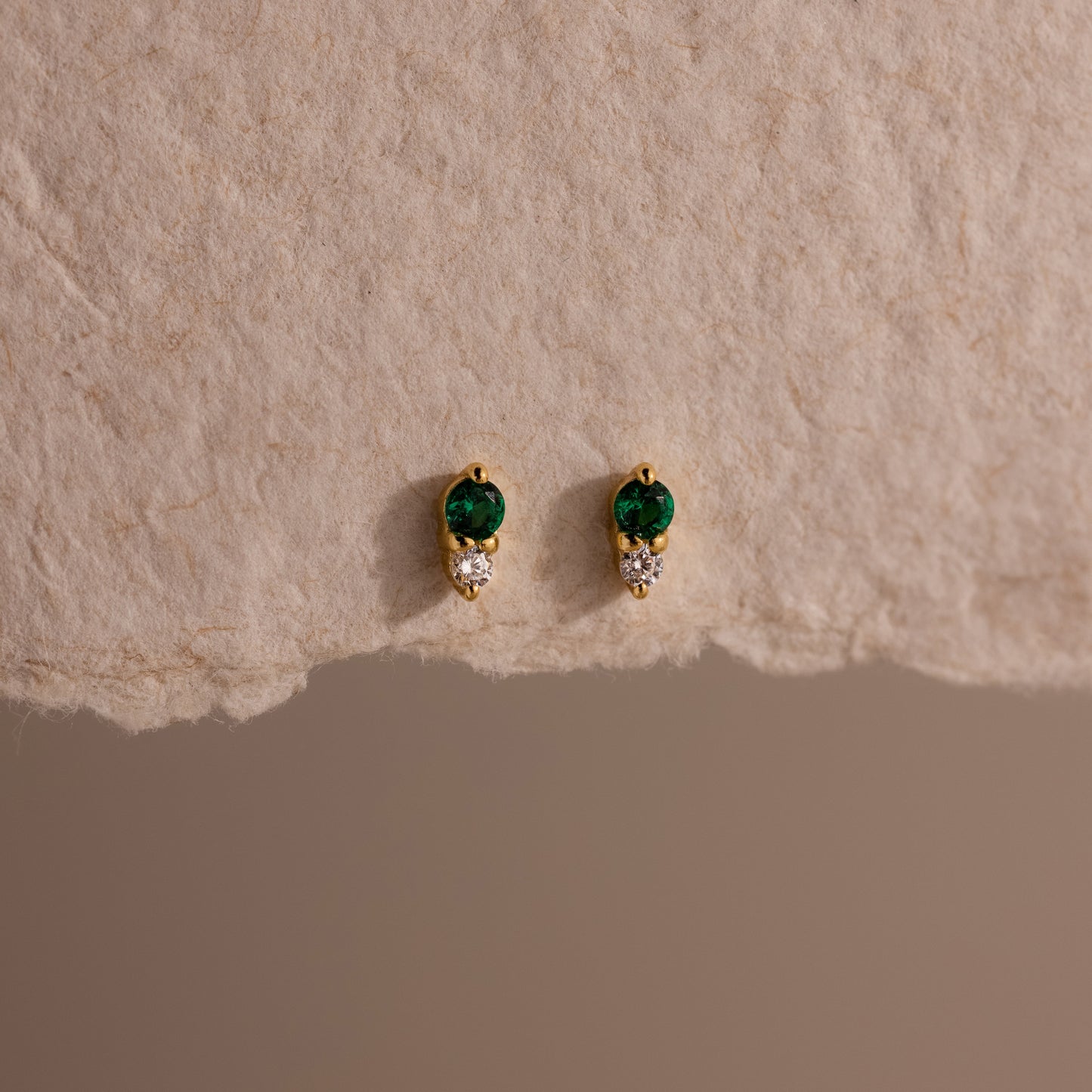 Tiny Duo Birthstone Flatback Studs