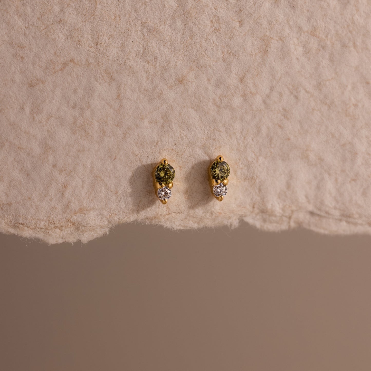 Tiny Duo Birthstone Flatback Studs