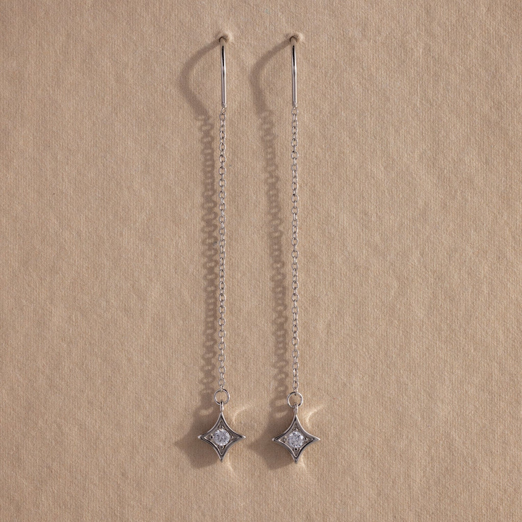 Cosmic Star Threader Earrings