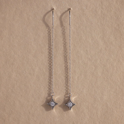 Cosmic Star Threader Earrings