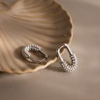 Pearl Cluster Link Hoops