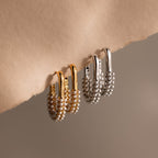 Pearl Cluster Link Hoops