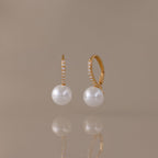 Shimmer Pearl Drop Earrings