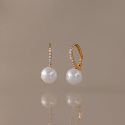 Shimmer Pearl Drop Earrings