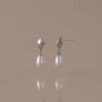 Tiny Pearl Drop Studs