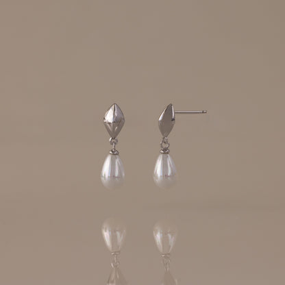 Tiny Pearl Drop Studs