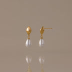 Tiny Pearl Drop Studs