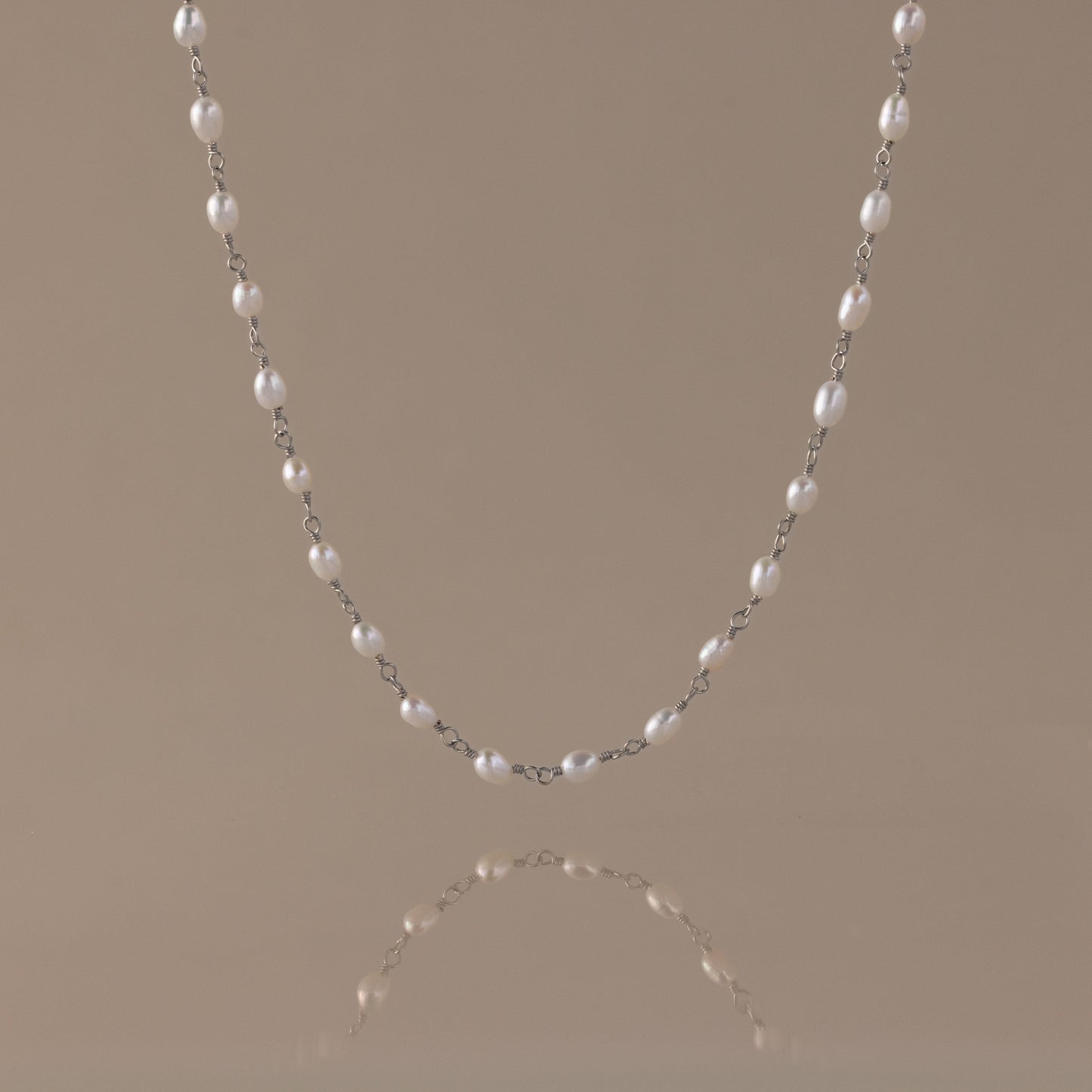 Aurora Pearl Station Necklace