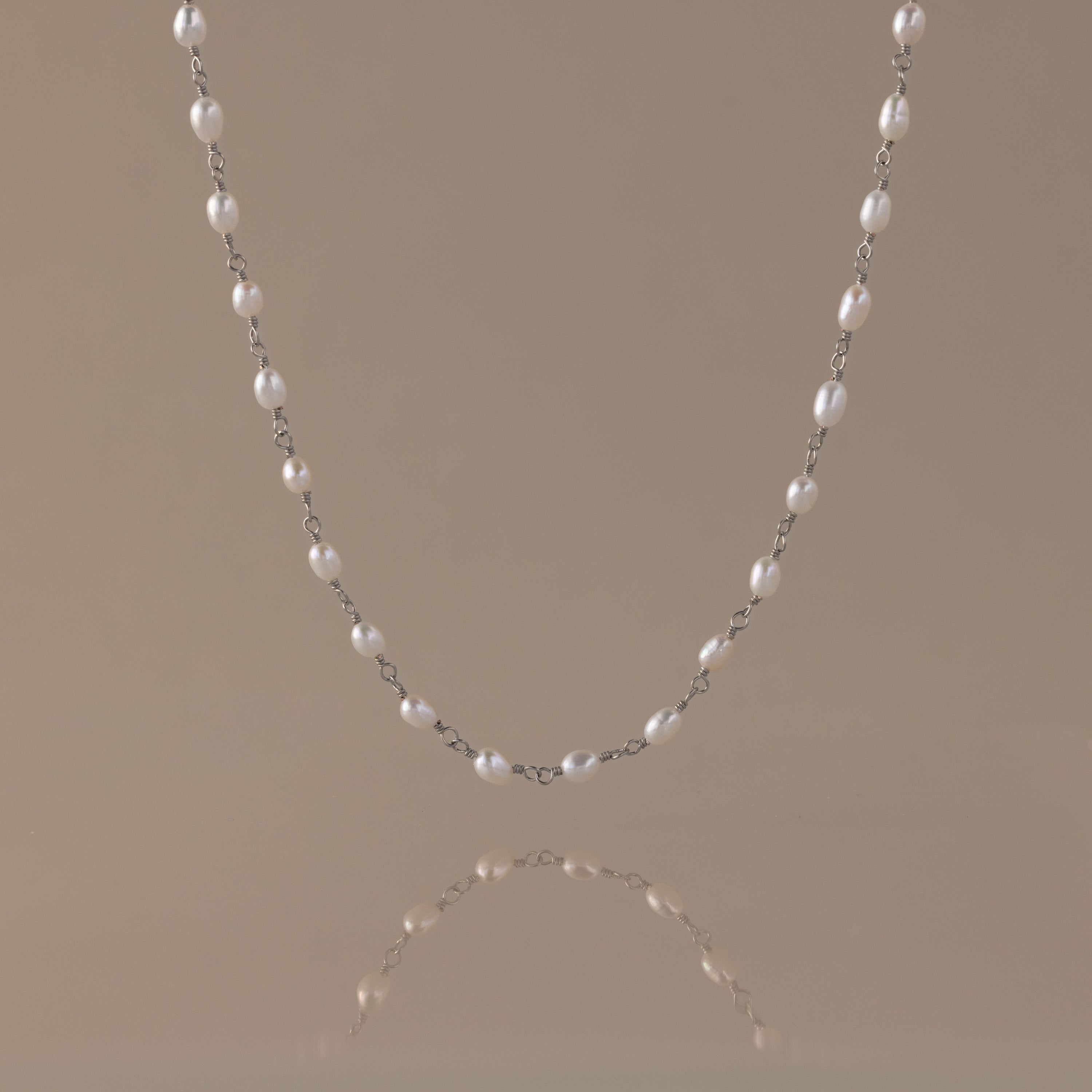Aurora Pearl Station Necklace