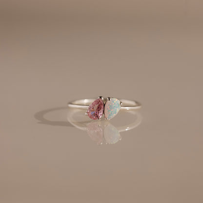 Duo Pear Toi Et Moi Ring