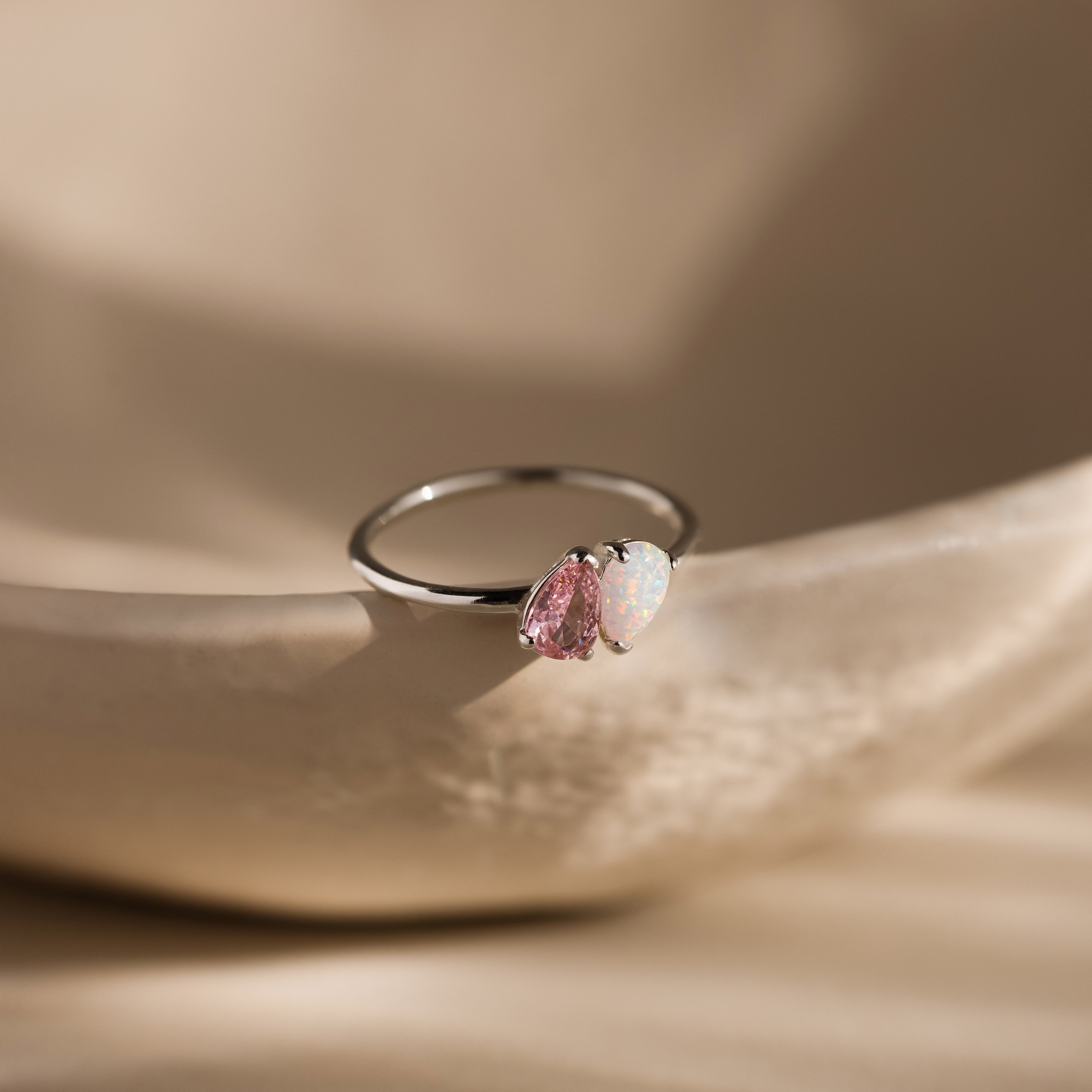 Duo Pear Toi Et Moi Ring