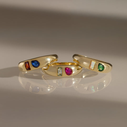 Toi et Moi Dome Ring