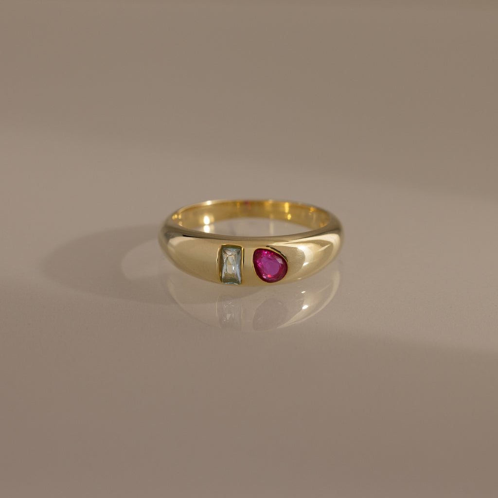 Toi et Moi Dome Ring