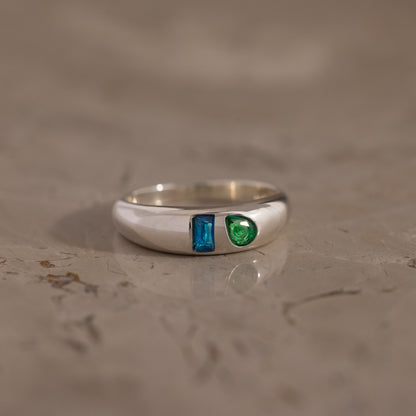 Toi et Moi Dome Ring