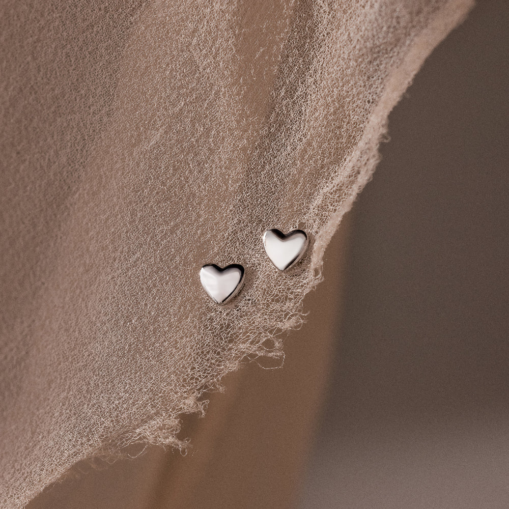Classic Heart Studs