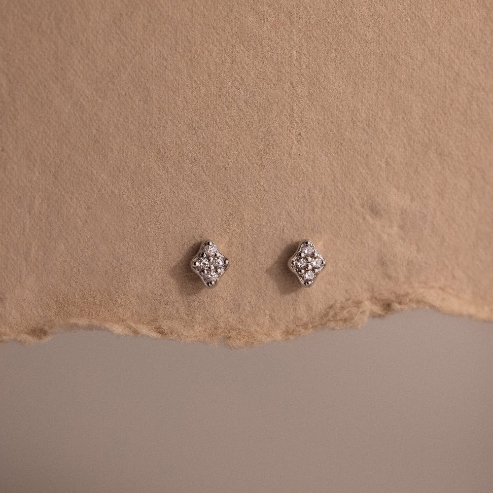 Avery Geometric Diamond Studs