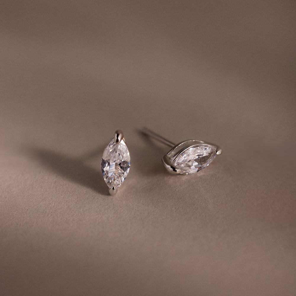 Classic Marquise Diamond Studs
