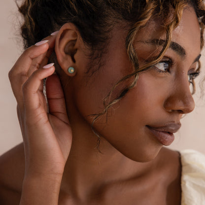 Jade Bird Studs