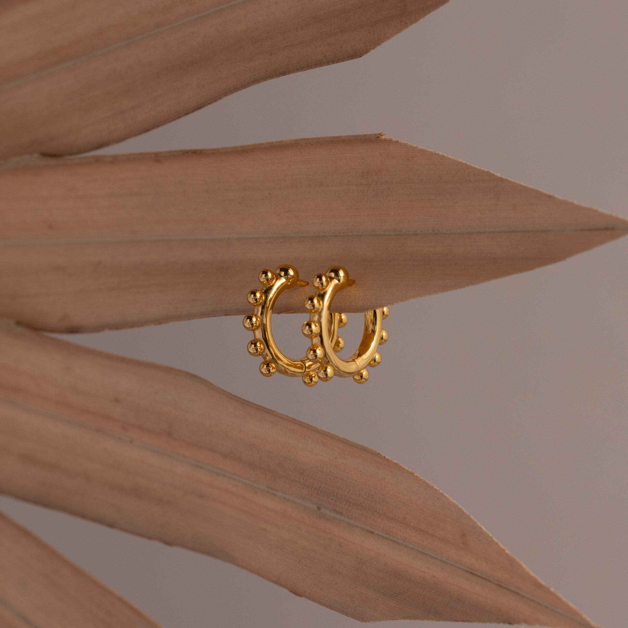 Beaded Hoops