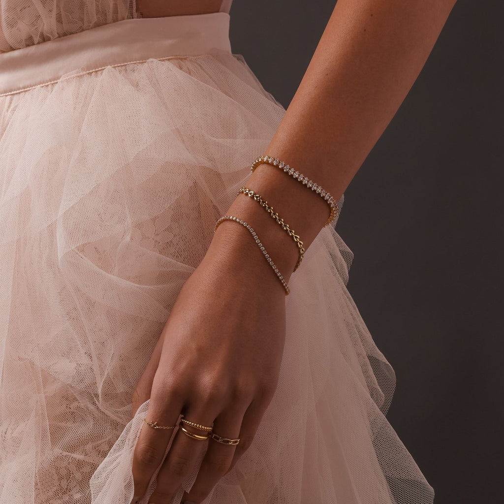 Marquise Diamond Tennis Bracelet