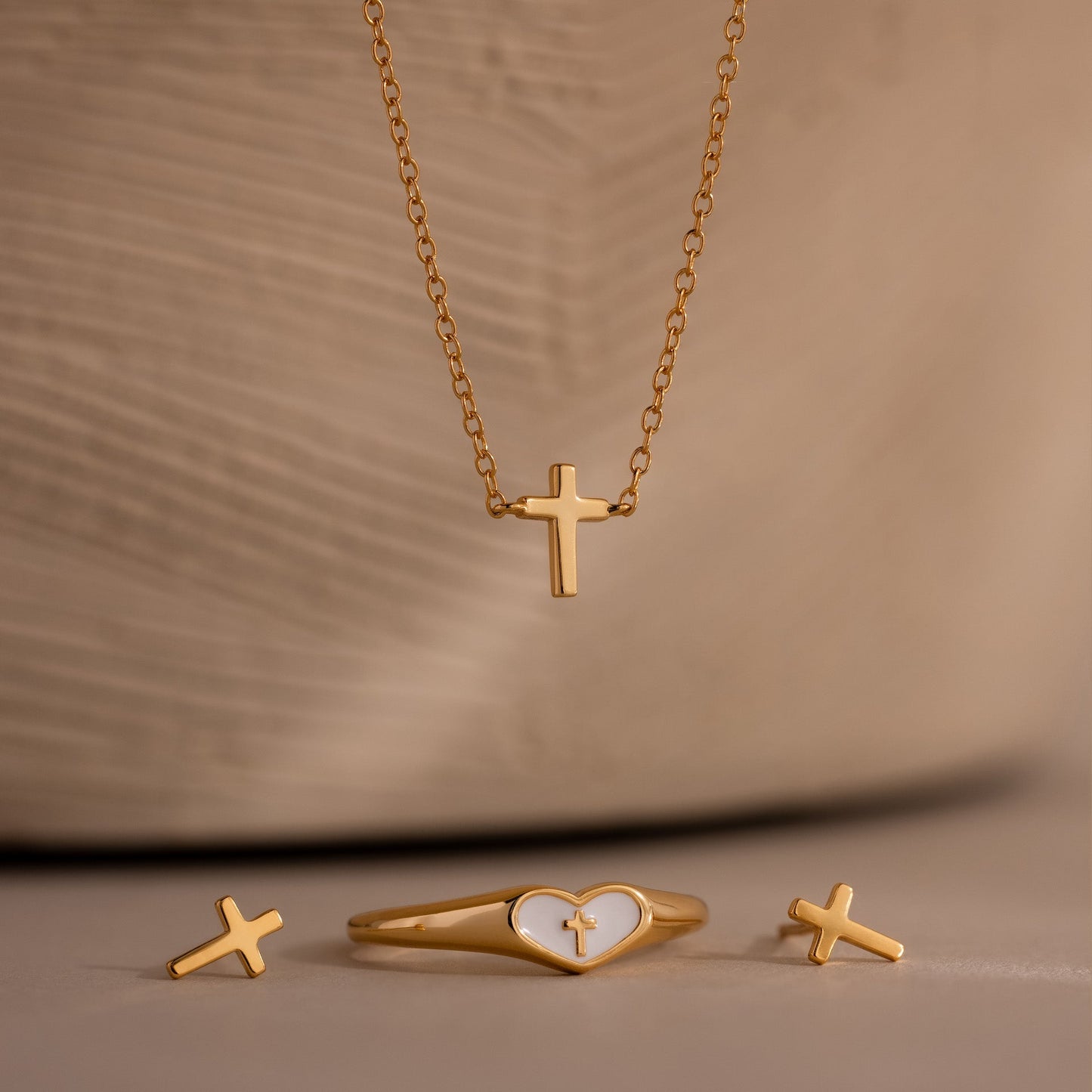 Heart Cross Ring