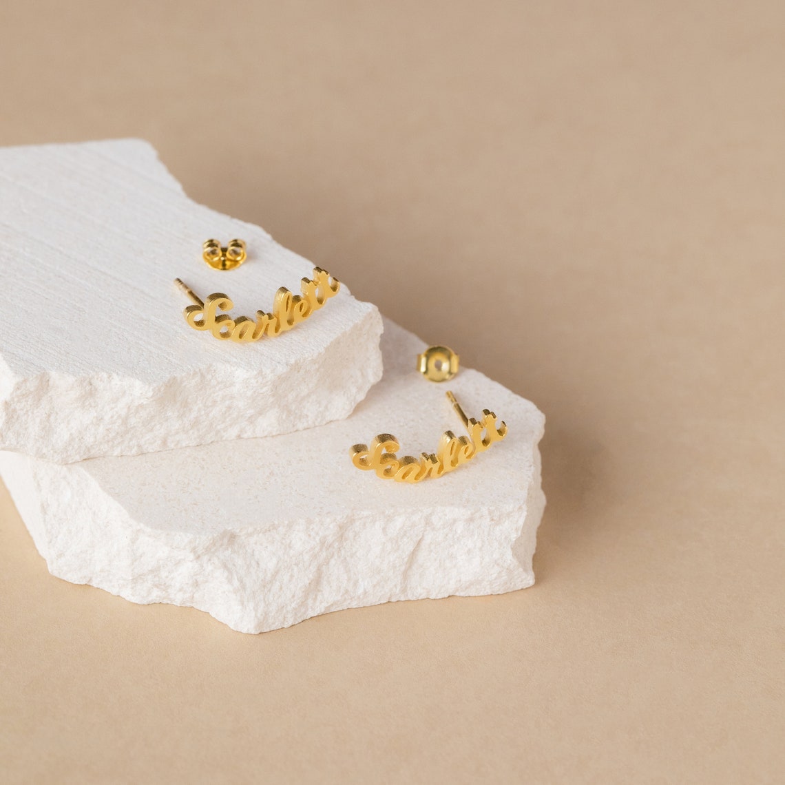 London Name Earrings