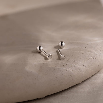 Tiny Heart Studs