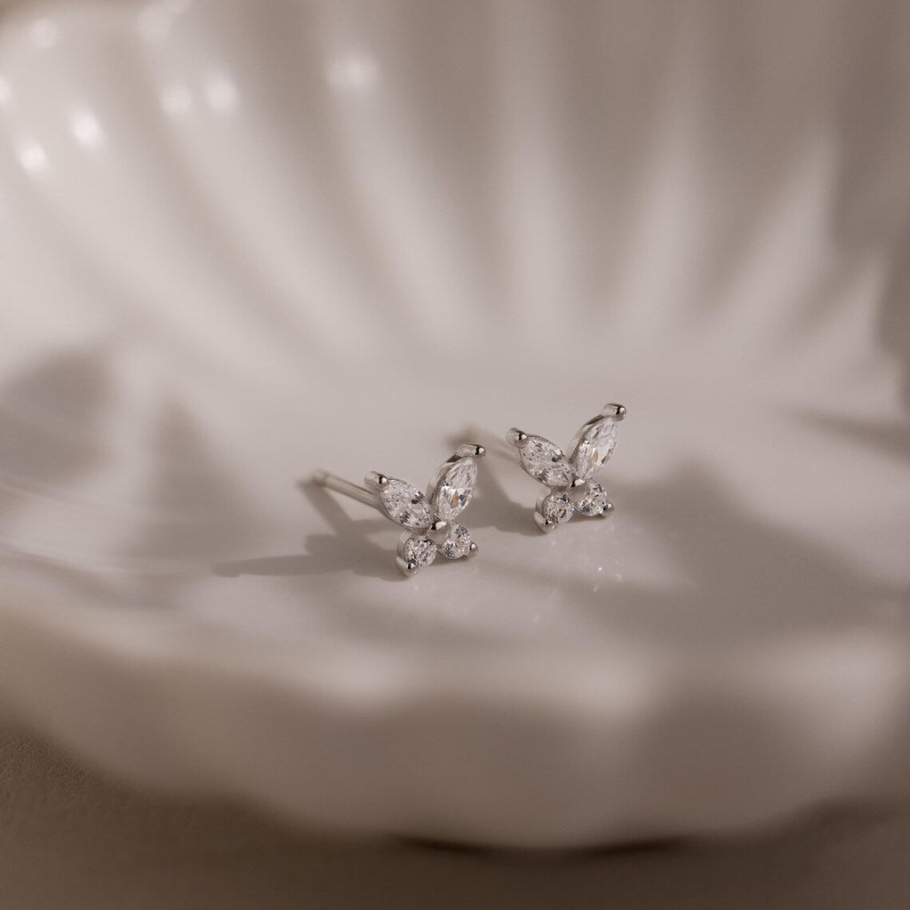 Butterfly Diamond Studs