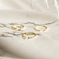 Venice Initial Birthstone Ring