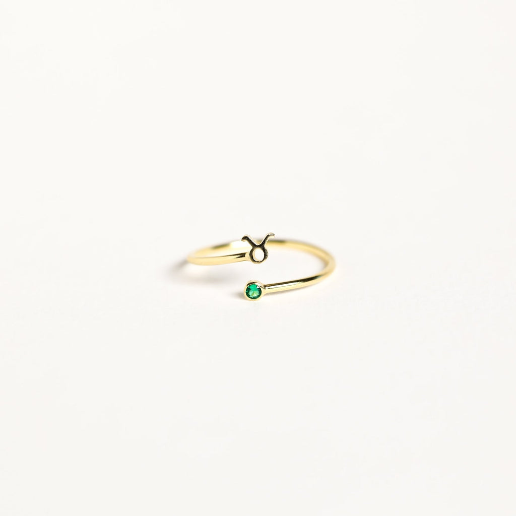 Zodiac Birthstone Ring