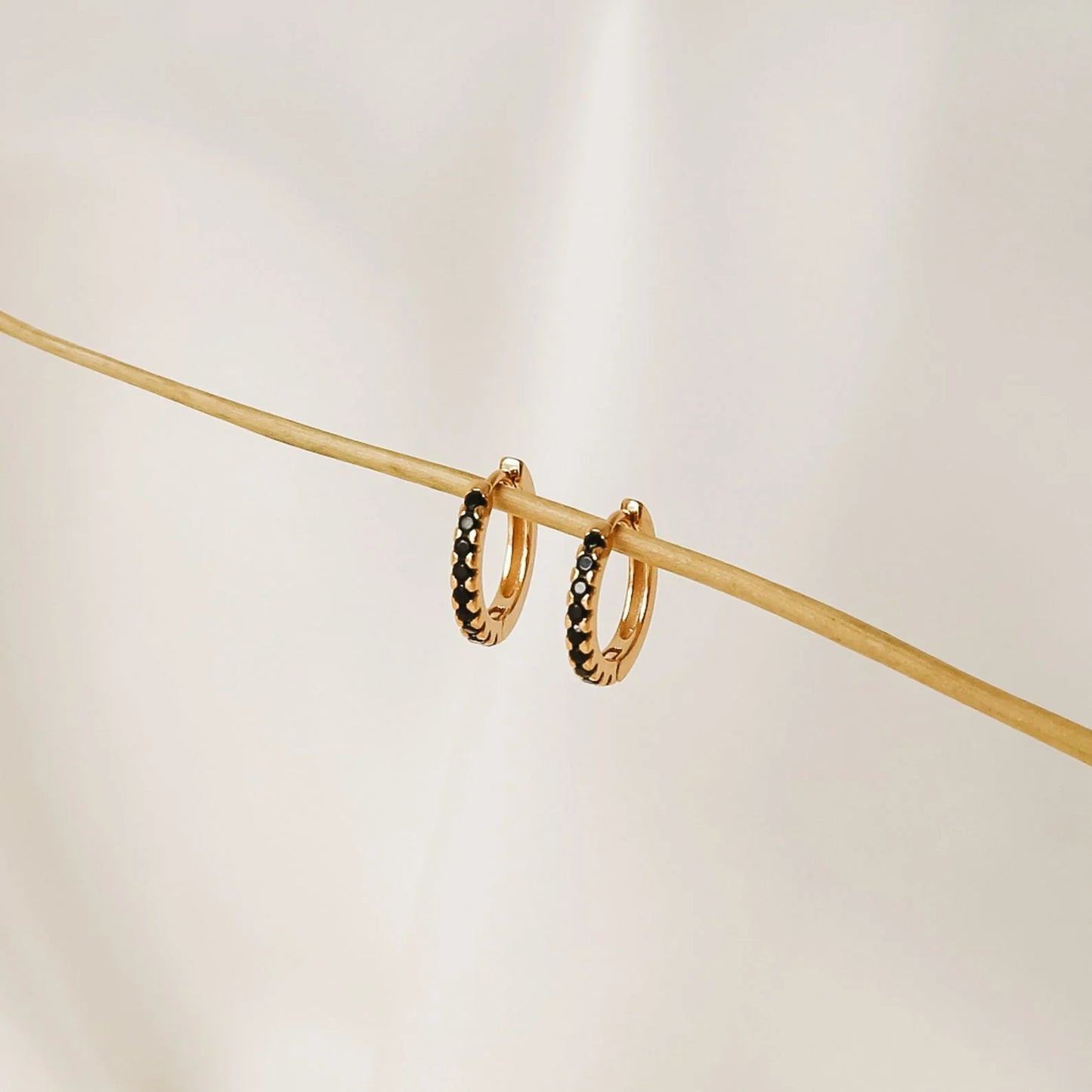 Onyx Diamond Earrings Set