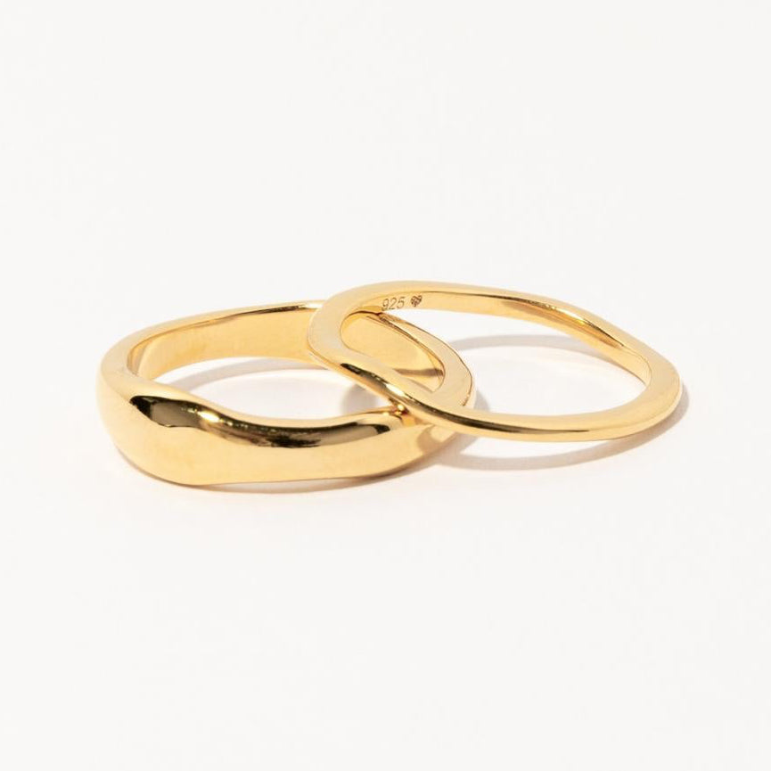 Duo Form Ring Set