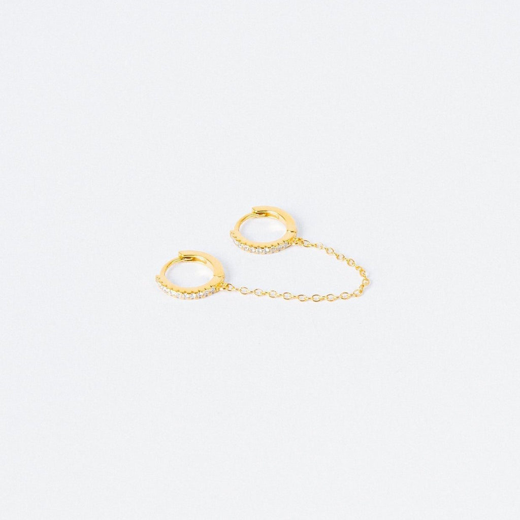 Diamond Chain Earrings Set