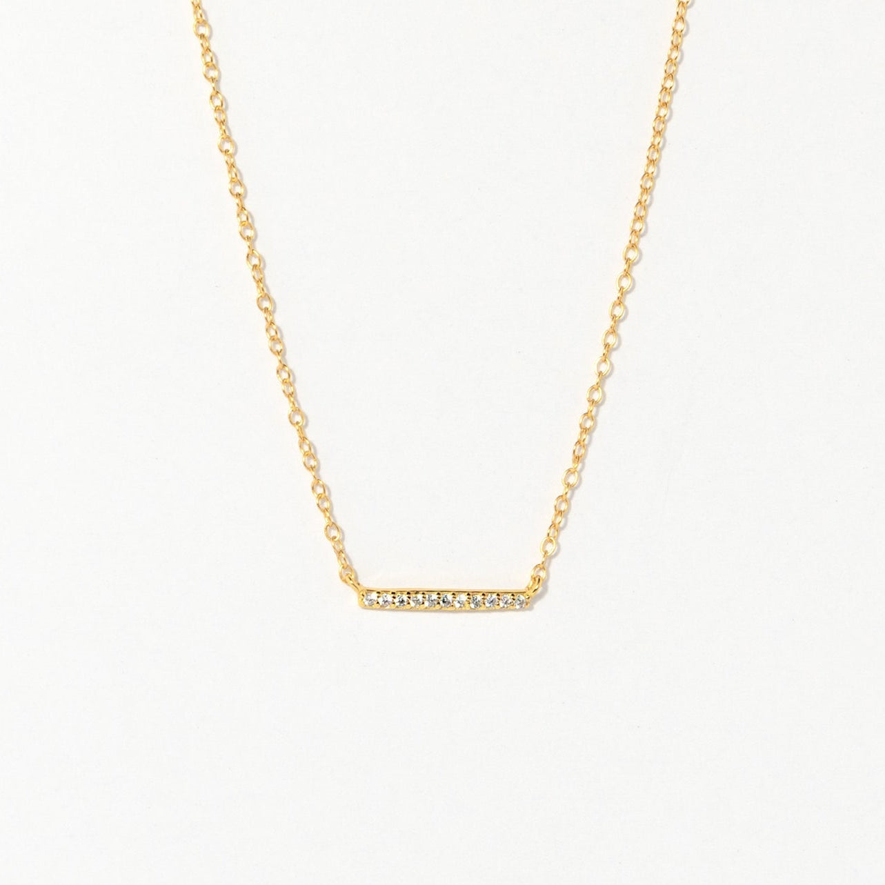 Pave Bar Necklace
