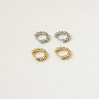 Dainty Sphere Beaded Huggies