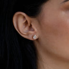 Oval Diamond Studs