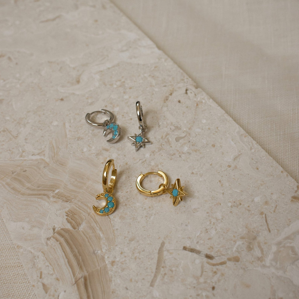 Boho Turquoise Earring Set