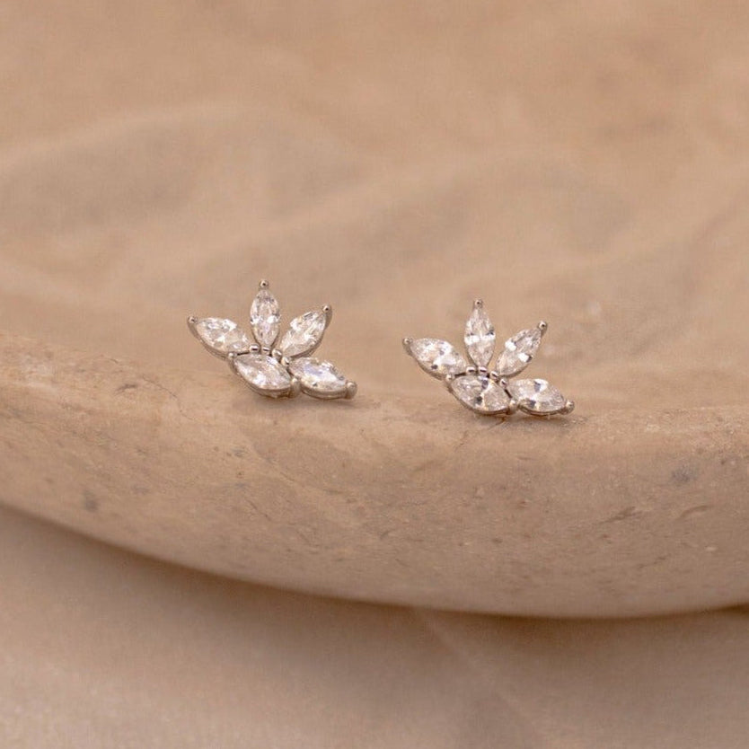Marquise Diamond Studs