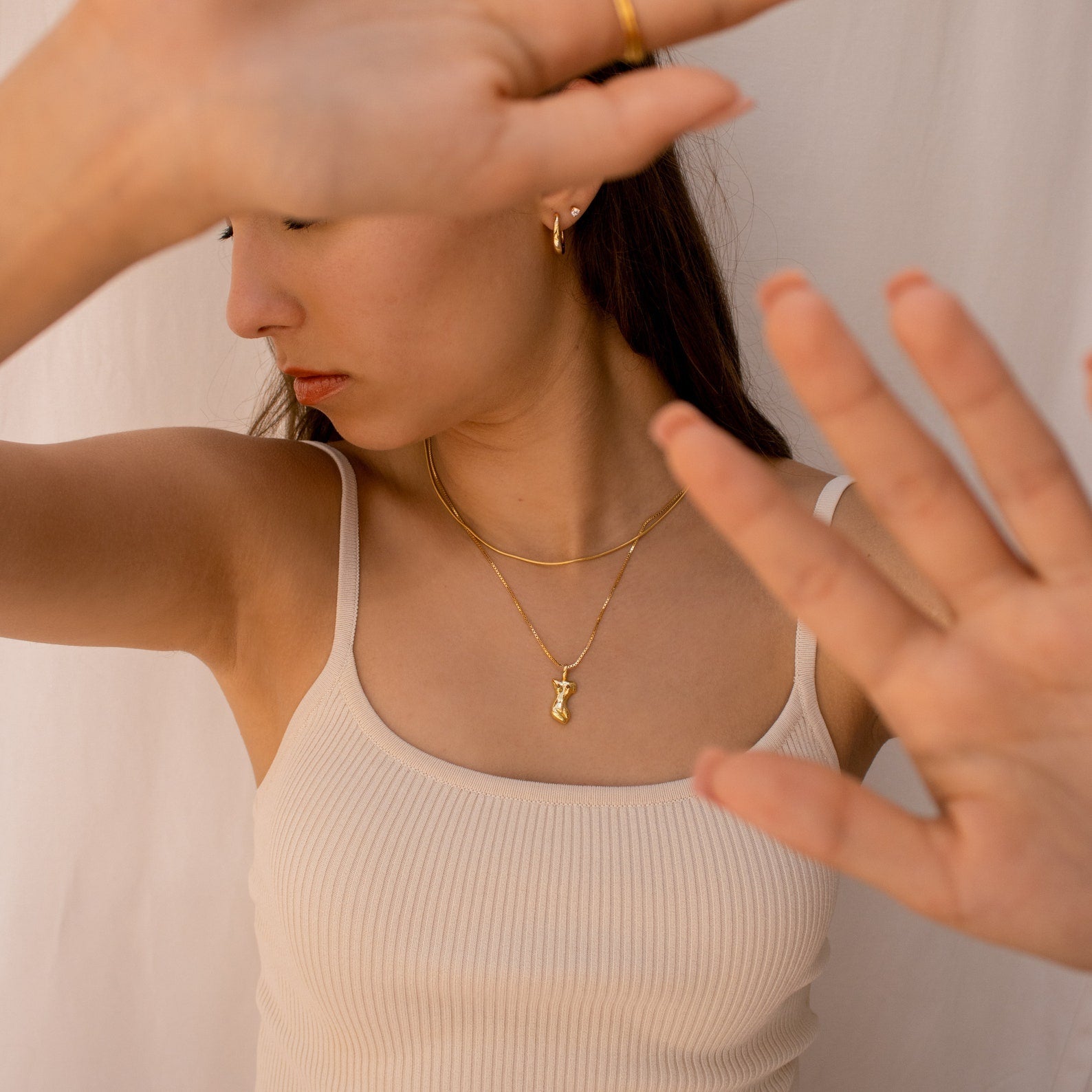 Kinn Body Necklace in 18K Gold