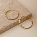 Medium Thin Hoops