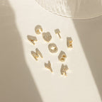 Dangling Pave Initial Necklace