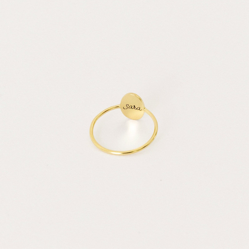 Flower Oval Ring